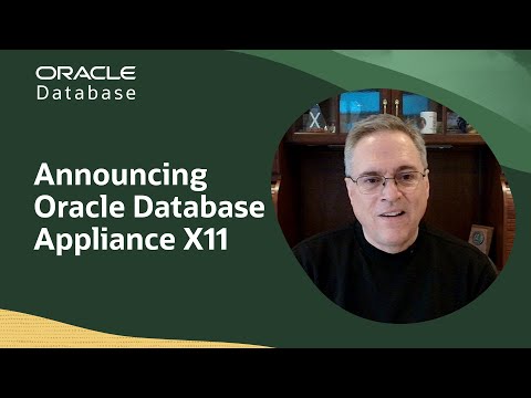 Announcing Oracle Database Appliance X11
