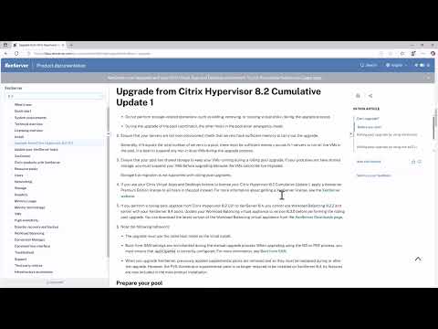Citrix Demo Series: Citrix Hypervisor 8.2 CU1 to XenServer 8.4 Migration