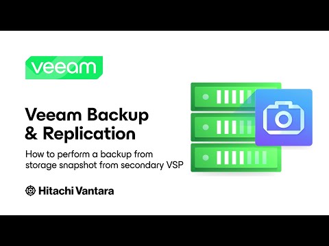 Veeam + Hitachi Vantara: How to perform a backup from storage snapshot from the secondary VSP