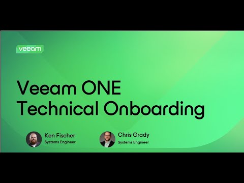[AMER session] Onboarding for Veeam ONE