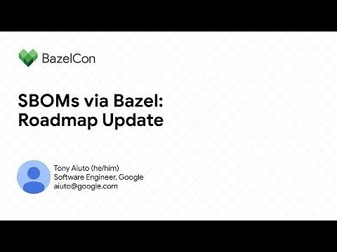 SBOMs via Bazel: Roadmap Update