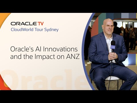 Mike Sicilia on Embedded AI: Oracle TV CloudWorld Tour Sydney 2025