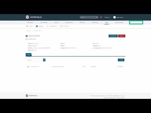 Morpheus Minute Archive HPE