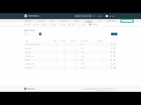 Morpheus Minute Alert Rules HPE