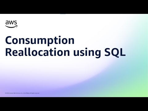 Consumption Reallocation using SQL | Amazon Web Services