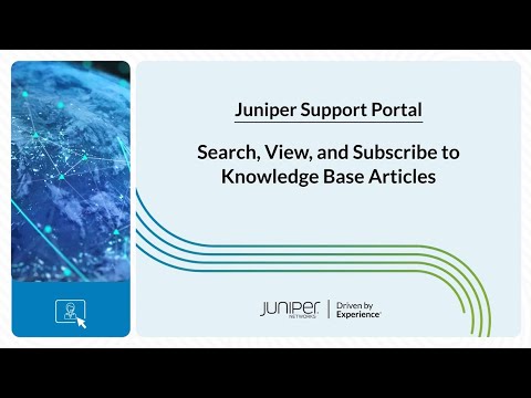 Juniper Support Portal: Knowledge Base