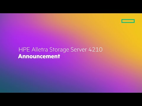 HPE Alletra Storage Server 4210_Announcement