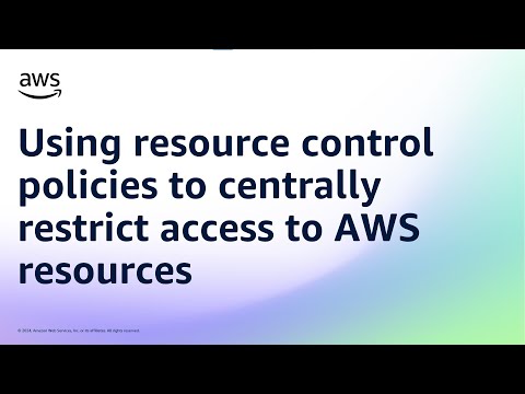 Using resource control policies (RCPs) to centrally restrict access to AWS resources