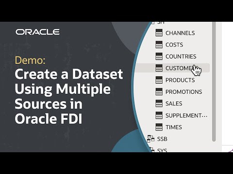 Create a Dataset Using Multiple Sources in Oracle Fusion Data Intelligence: Demo