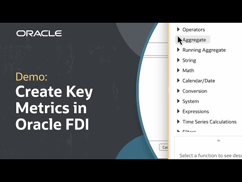 How to Create a Key Metric in Oracle Fusion Data Intelligence: Demo