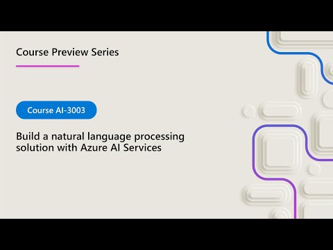 AI-3003 Course Preview