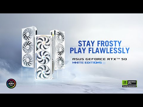 ASUS GeForce RTX 50 White Editions  – Stay Frosty. Play Flawlessly.