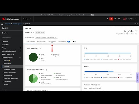 Manage VM Costs in OpenShift with Red Hat Insights