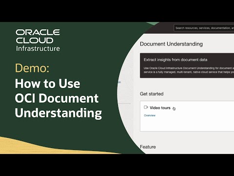 How to Use OCI Document Understanding’s AI Service: Demo