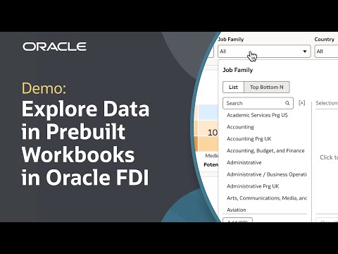 Explore Data in Prebuilt Workbooks in Oracle Fusion Data Intelligence: Demo