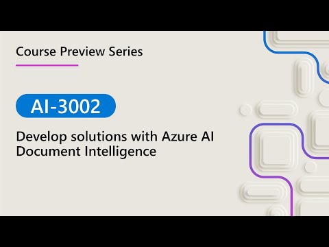 AI-3002 Course Preview