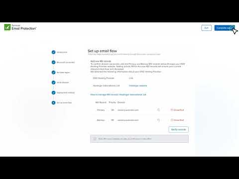 Barracuda Email Protection | Onboarding Wizard