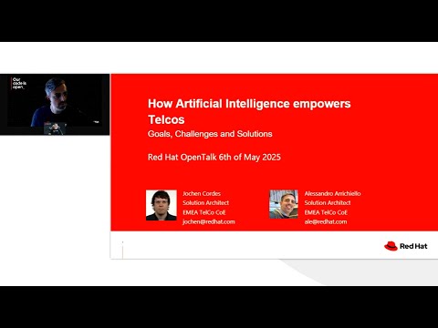 Red Hat Open Talks | How Artificial Intelligence empowers Telcos – Goals, Challenges and Solutions
