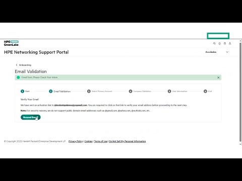 HPE Networking Support Portal Onboarding Demo