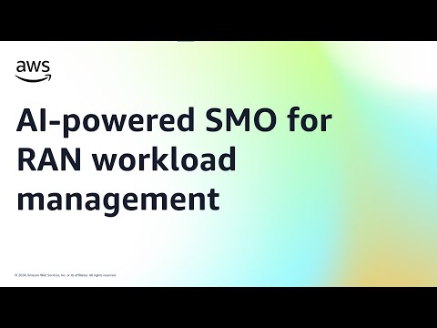 AI-powered SMO for RAN workload management | Amazon Web Services