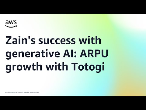 Zain’s success with generative AI: ARPU growth with Totogi | Amazon Web Service