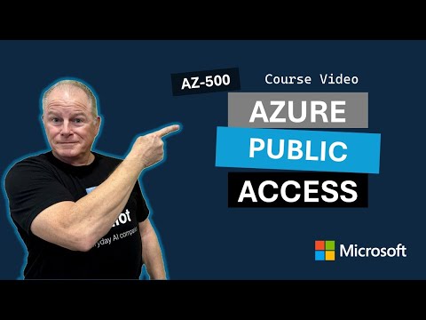 Plan and implement security for public access to Azure resources AZ-500