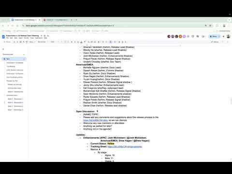 [SIG Release] APAC Kubernetes v1.34 Release Team meeting for 20250610