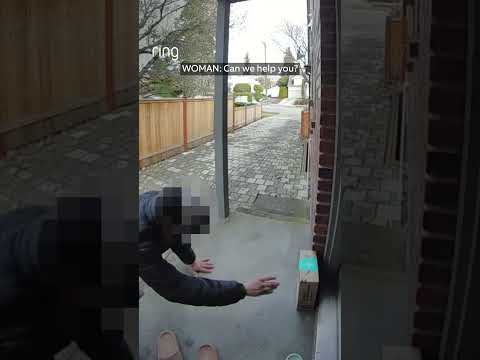 A potential package theft was prevented with Two-Way communication system.