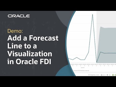 How to Add a Forecast Line to a Visualization in Oracle FDI: Demo