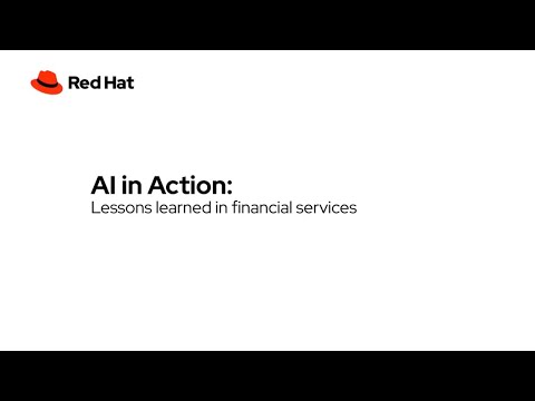 AI in Action – Lessons learned in financial services