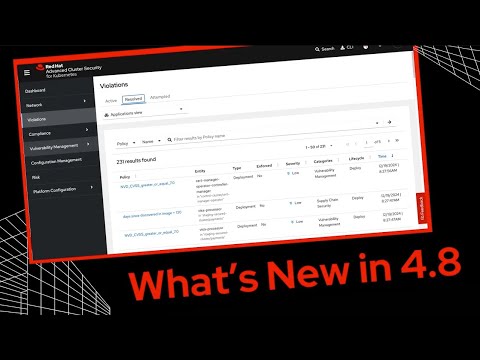RHACS Product Update: What’s New in 4.8!