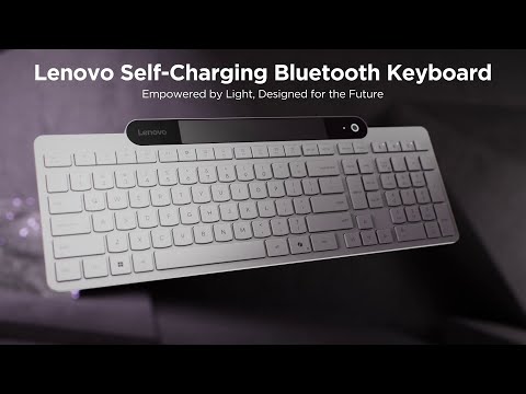 Lenovo Self-Charging Bluetooth Keyboard (white version)