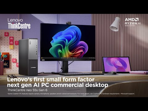 Lenovo ThinkCentre neo 55s Gen 6 – Small Form Factor Next Gen AI PC Desktop