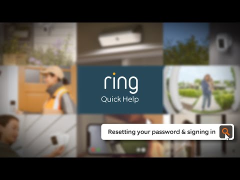 Ring Quick Help | Resetting Your Password and Signing In