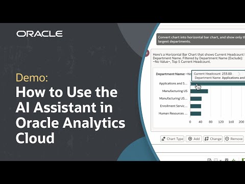 How to Use the AI Assistant in Oracle Analytics Cloud