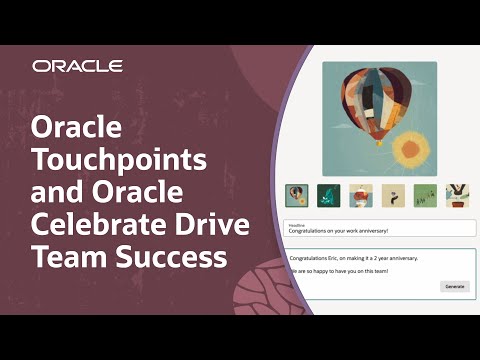 How Oracle Touchpoints and Oracle Celebrate Work: Demo