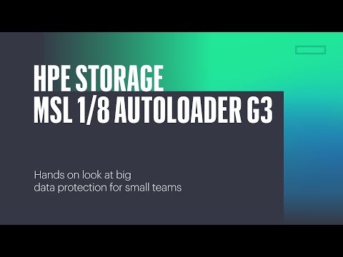 Hands-on with the HPE StoreEver MSL 1/8 Autoloader: Affordable, Air-Gapped Storage You Can Trust
