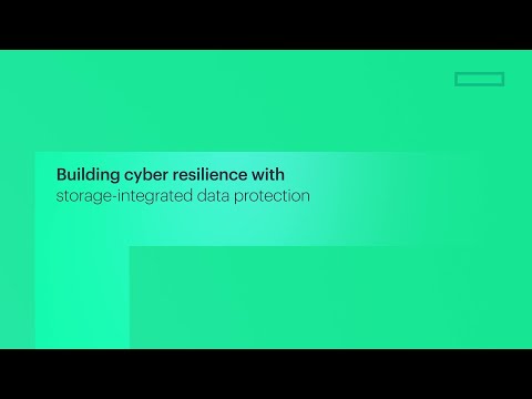 Building cyber resilience with storage-integrated data protection