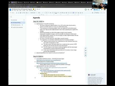 Network Policy API meeting for 2025-09-23