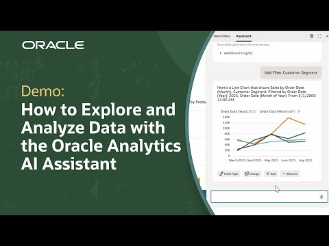 How to Explore and Analyze Data with the Oracle Analytics AI Assistant