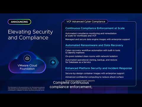 Introducing VCF Advanced Cyber Compliance