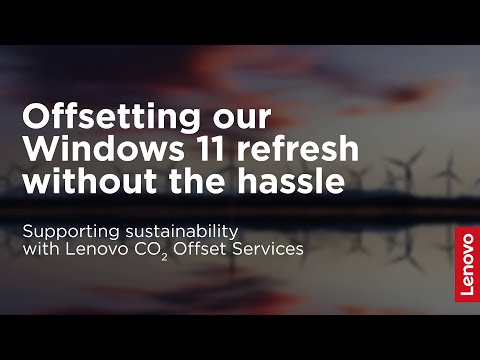 How Lenovo CO₂ Offset Services Makes Climate Action Simple | Outcomes in Action
