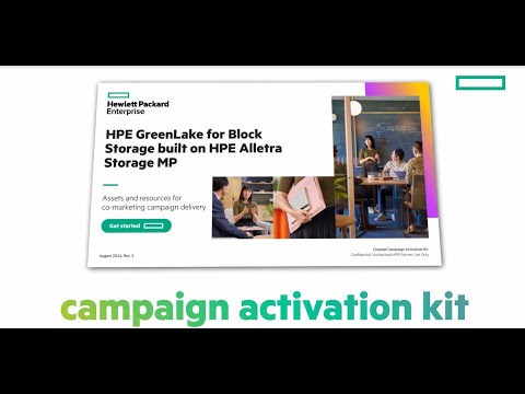 HPE GreenLake for Block Storage built on HPE Alletra Storage MP Channel Campaign Activation Kit