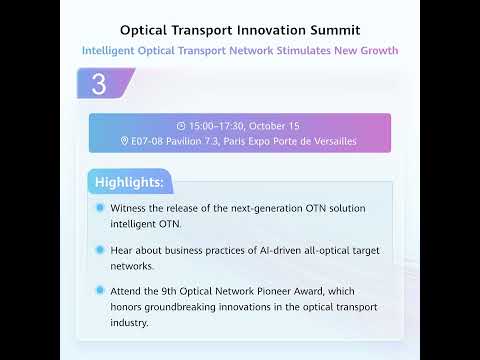 UBBF2025 All-Optical Network Highlights Preview