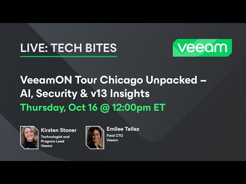 VeeamON Tour Chicago Unpacked – AI, Security & v13 Insights