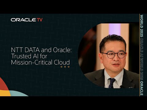 NTT DATA and Oracle: Shaping the Future of Secure Enterprise AI on Oracle TV at Oracle AI World 2025
