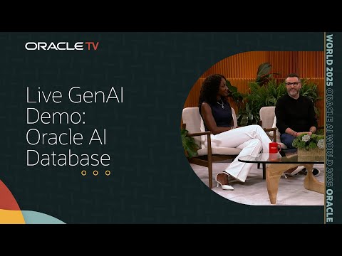 Oracle AI Database and LiveLabs: Building GenAI Apps That Deliver Results on Oracle TV at AI World