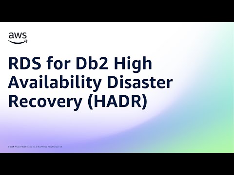 RDS for Db2 High Availability Disaster Recovery (HADR) | Amazon Web Services