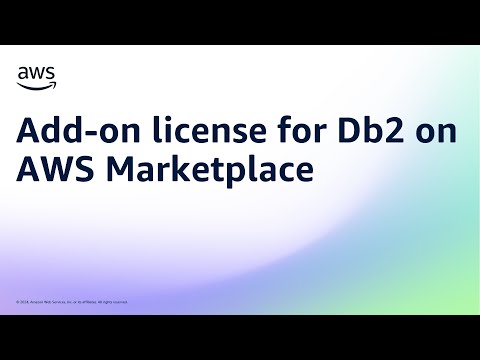 Add-on license for Db2 on AWS Marketplace | Amazon Web Services