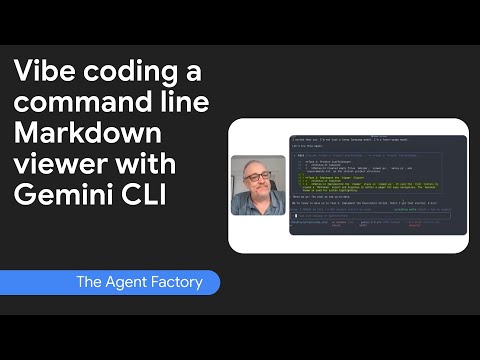Demo: Vibe coding a command line Markdown viewer with the Gemini CLI